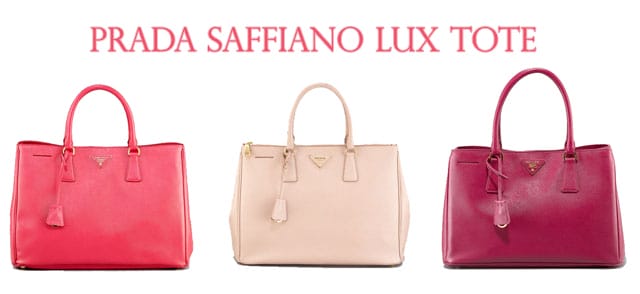 What Goes Around Comes Around Prada Pink Saffiano Executive Large