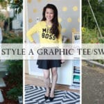 4 ways to style a graphic tee/sweatshirt