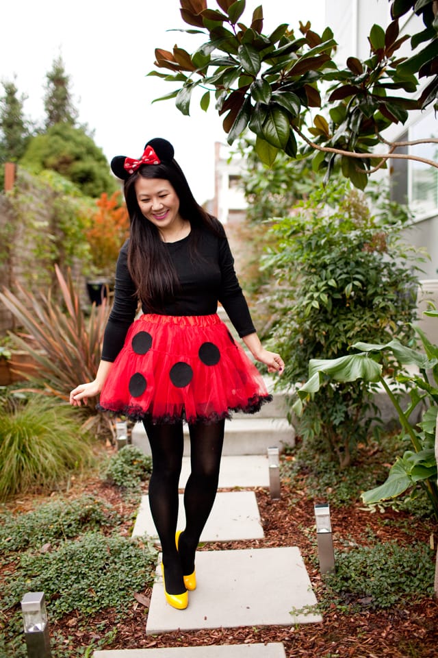 DIY Minnie Mouse Costume with tutu