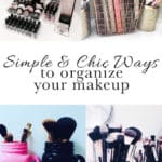 Chic ways to organize your makeup and declutter your counter