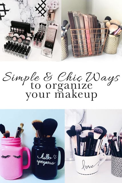 simple way to organize makeup