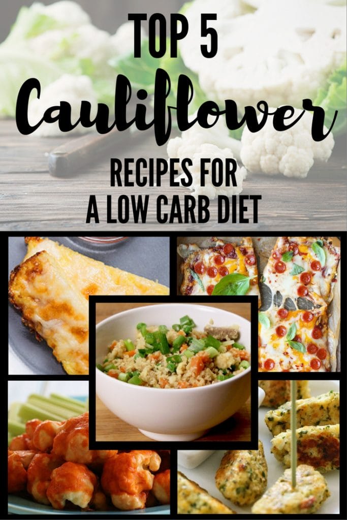 Cauliflower Pizza Crust + Top 5 Cauliflower Recipes for a Low Carb Diet