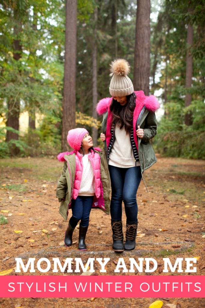 Trang phục mùa đông phong cách cho mẹ và con gái