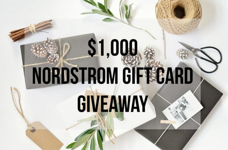 $1000 Nordstrom Gift Card Giveaway