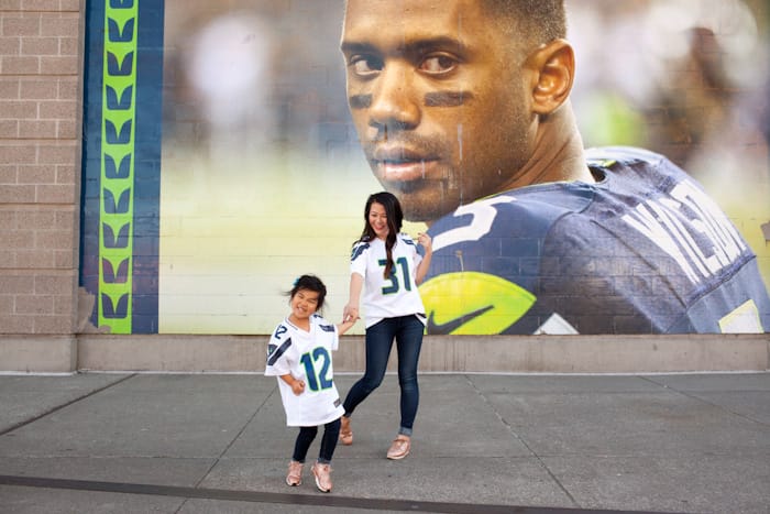 Too Cute to Be a Seahawks Fan! Baby Bodysuit or Toddler T-Shirt