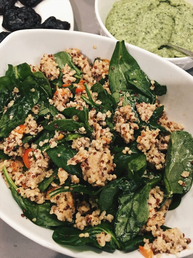 Healthy eats - salon quinoa bowl