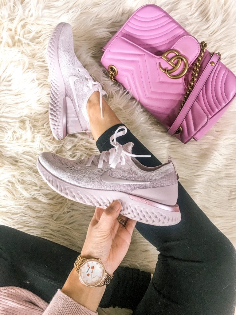 The cutest pink Nike Sneakers