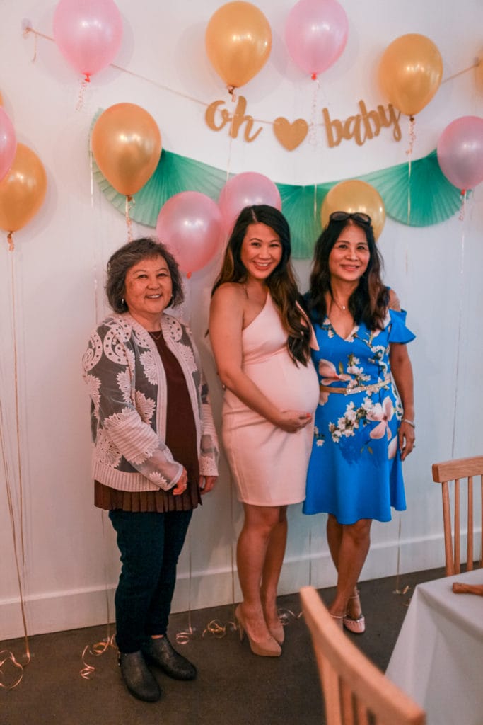 Gold, pink and Glam Baby Shower Ideas