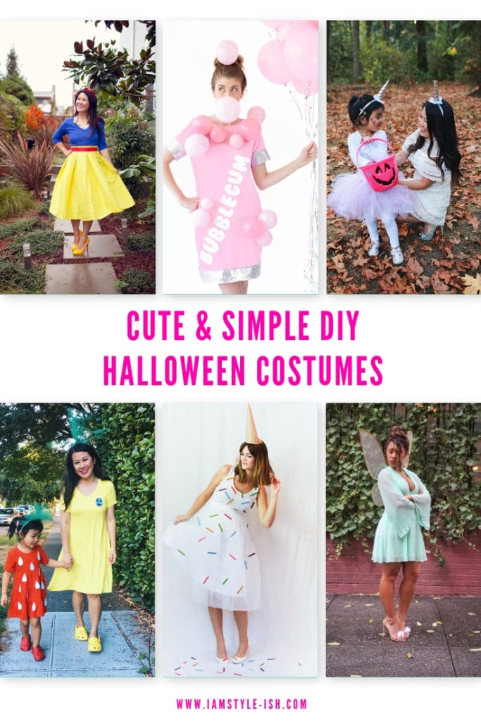 cute and simple DIY halloween costumes