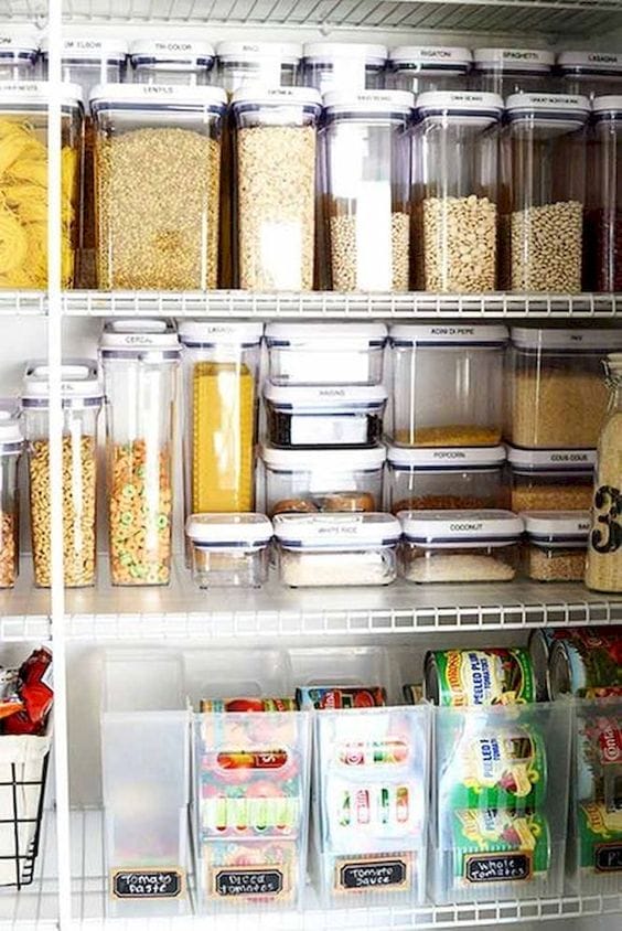 Organizing for the New Year, kitchen pantry organization 
