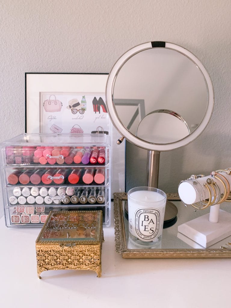 makeup storage ideas for small spaces