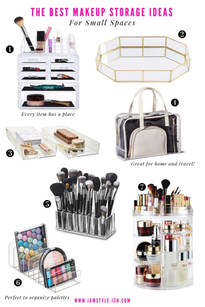 What to buy for makeup storage for small spaces
