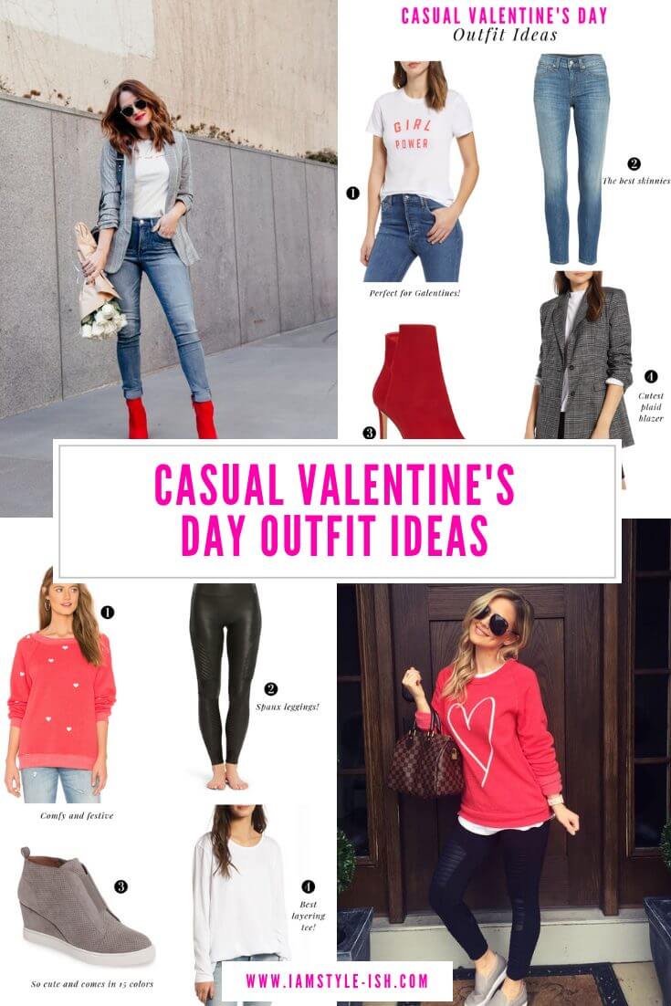 casual Valentine's Day outfit ideas, vday outfit, vday theme outfit, what to wear for Valentine's Day, galentines day outfit
