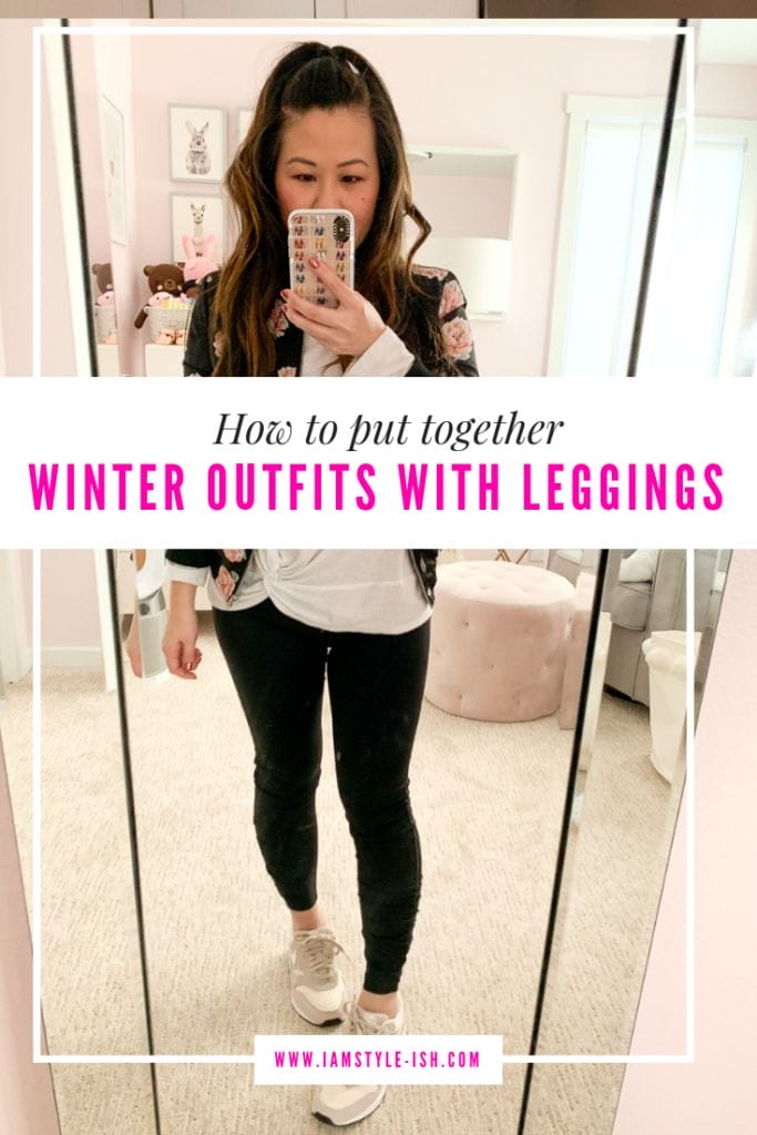 how to wear: winter outfit with leggings