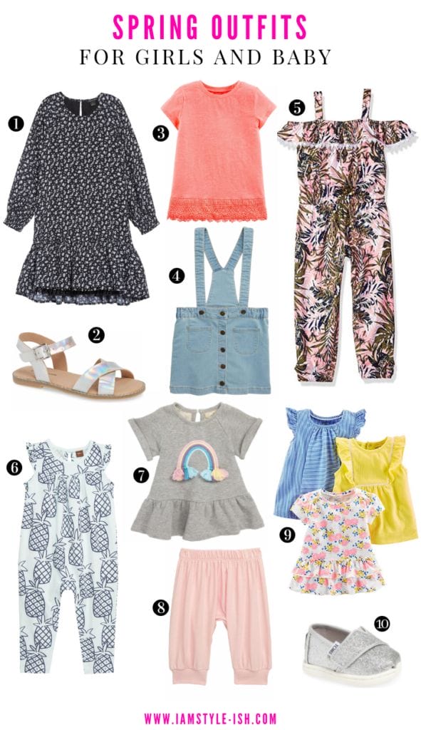 spring outfits for girls and baby. spring outfit ideas for little girls and babies