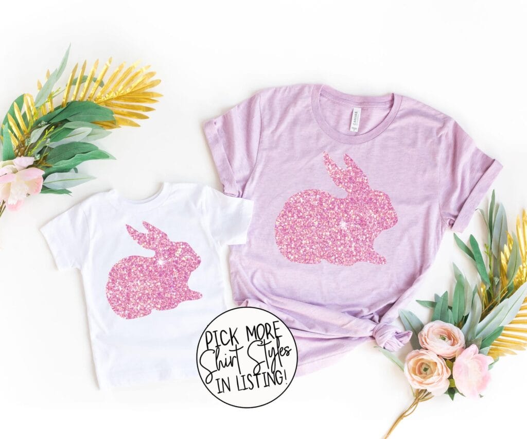Mommy and Me Bunny Easter T-shirts