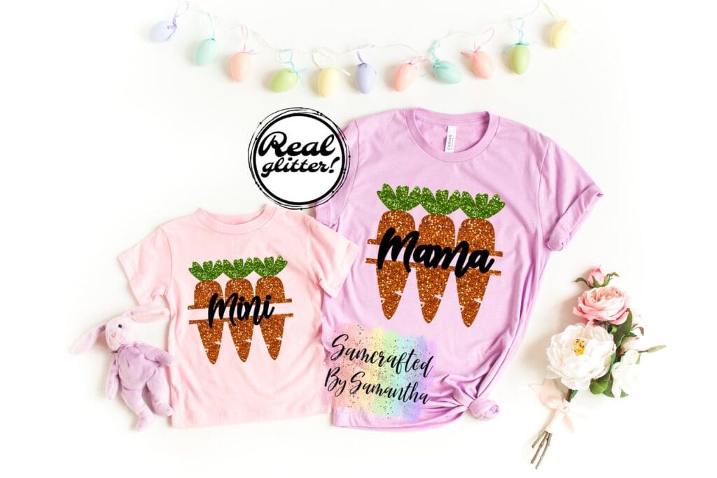 Mommy and Me Easter tee shirts