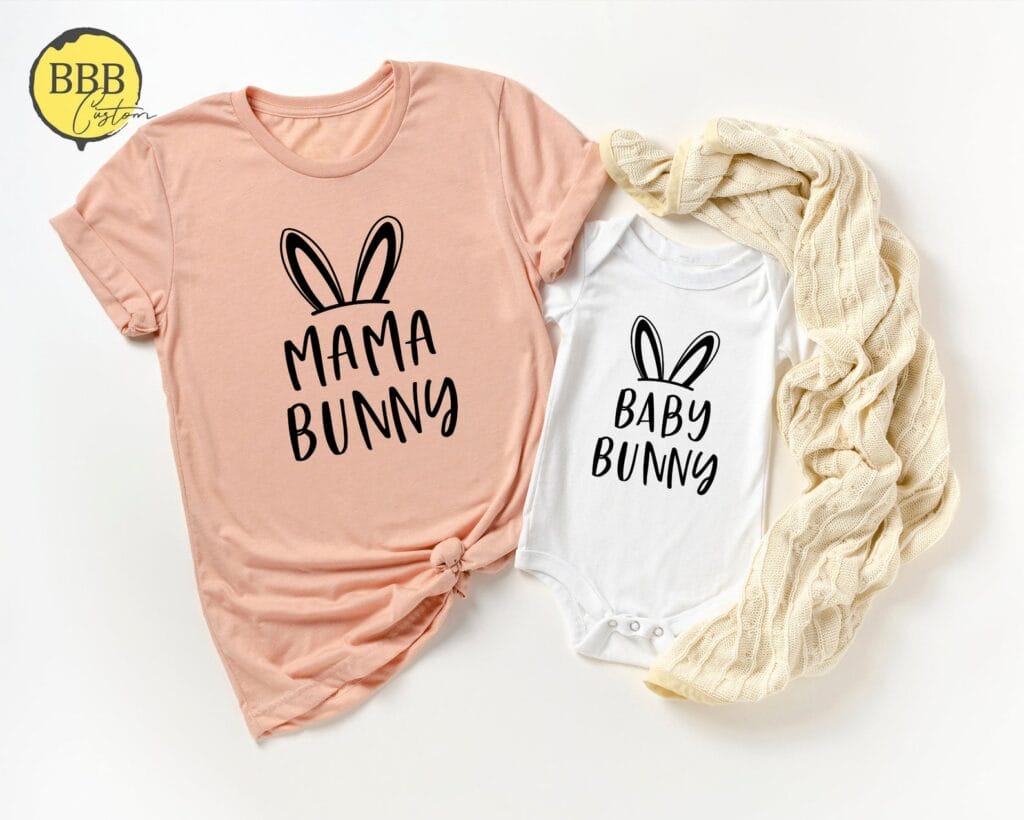 mommy and me easter tee shirts