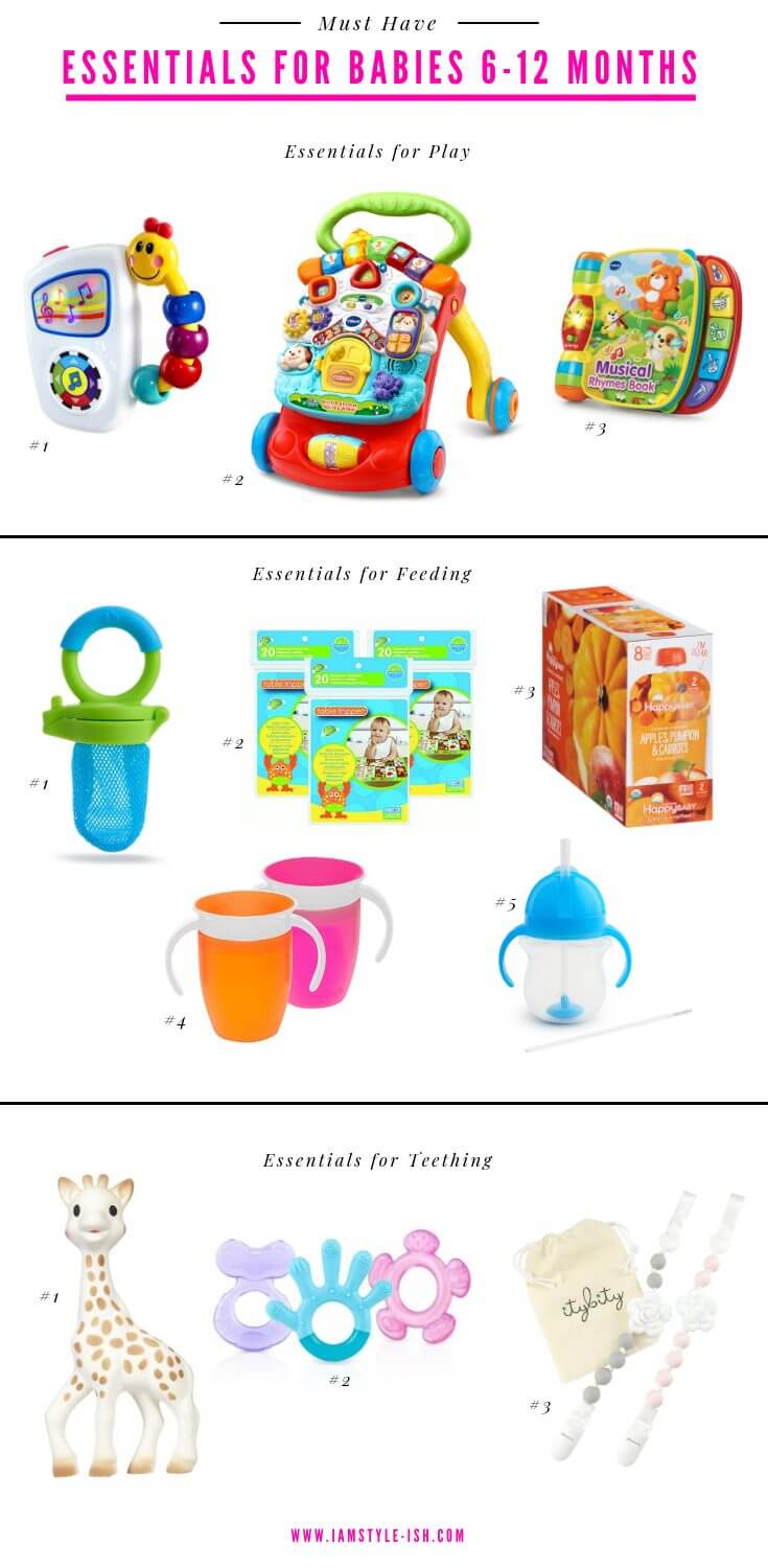 essentials for babies 6-12 months old, must haves for babies