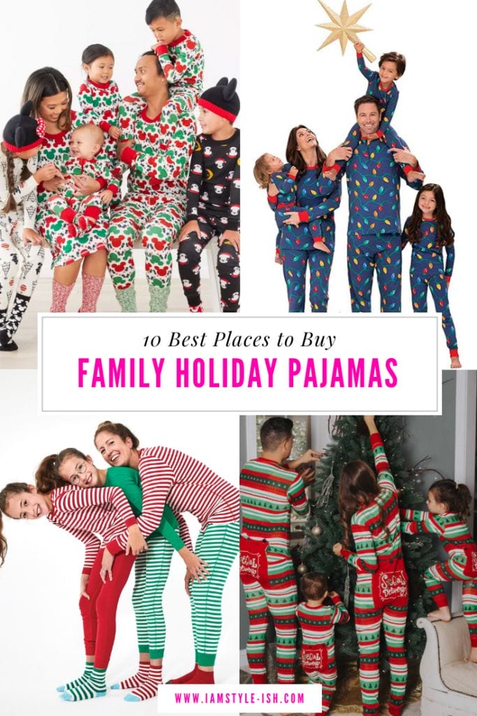 10 Best Places to Buy Family Holiday Pajamas, matching holiday pajamas, matching pjs for families, where to buy matching pajamas, christmas pajamas, christmas traditions, christmas gift ideas, holiday traditions, holiday gift ideas, mom blog
