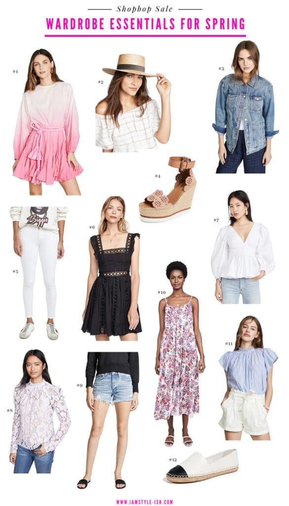 shopbop sale 2020, shopbop spring sale 2020, wardrobe essentials for spring from the shopbop sale, spring wardrobe essentials, spring must haves, spring clothing for women, spring outfit ideas for women