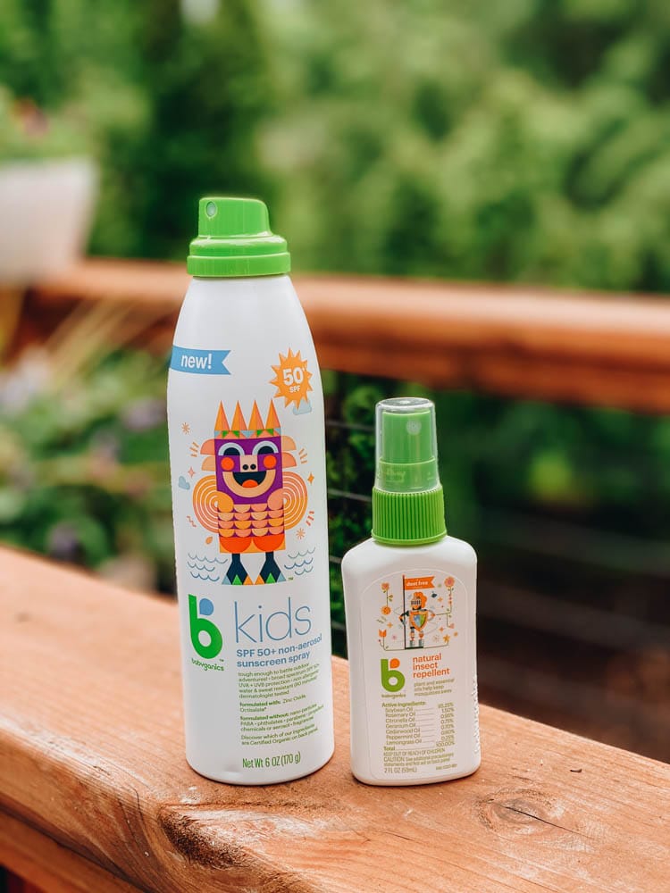 sunscreen and insect repellent for kids