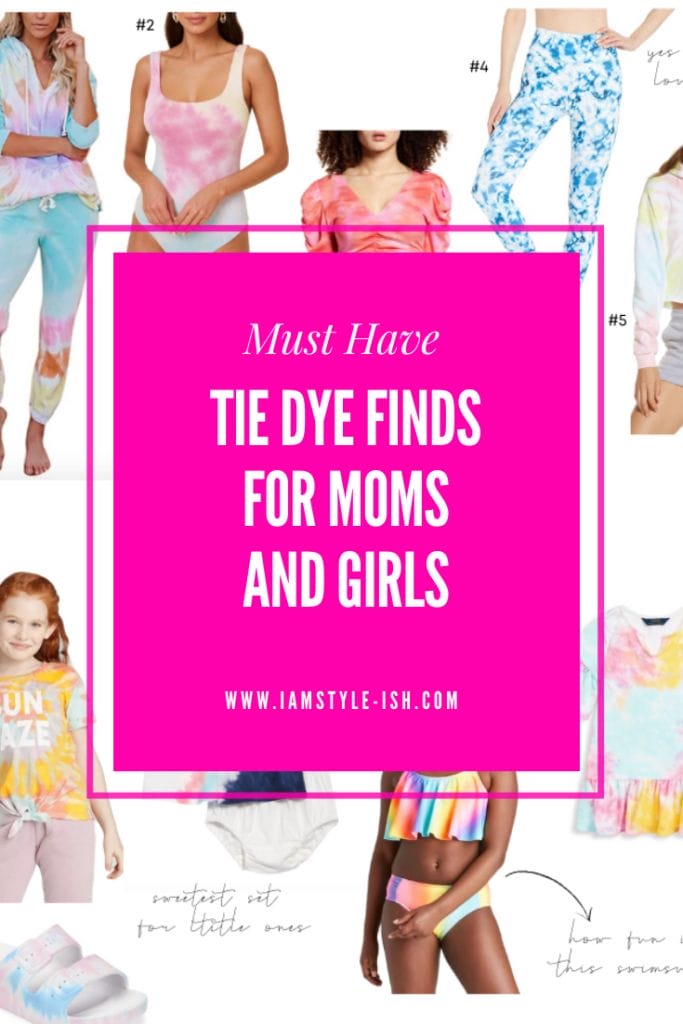 Tie dye outfit ideas for moms and girls