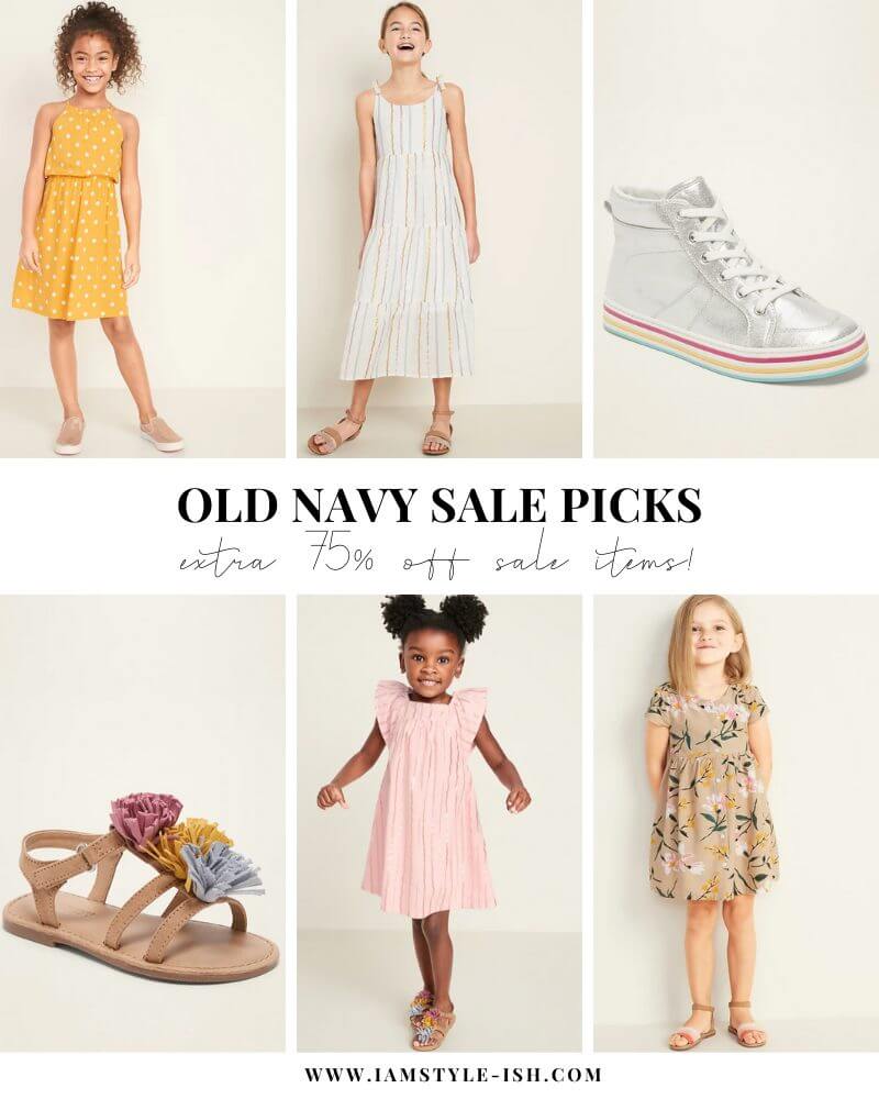 Old Navy July 4th Sale extra 75% off sale items
