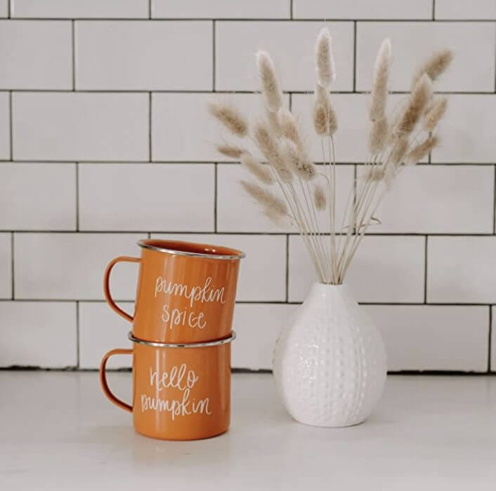 cute hello pumpkin coffee mugs