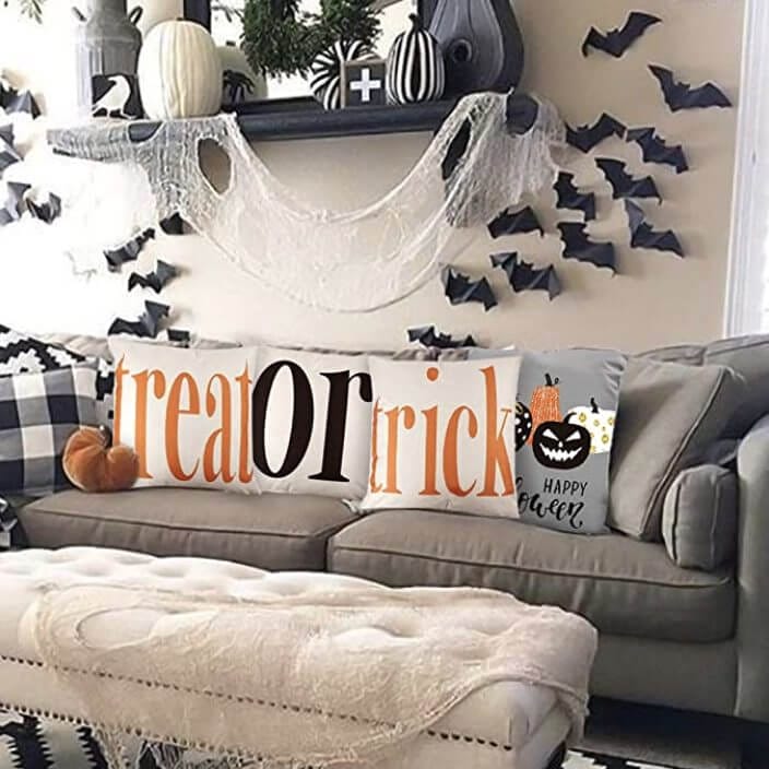 halloween throw pillows decor ideas