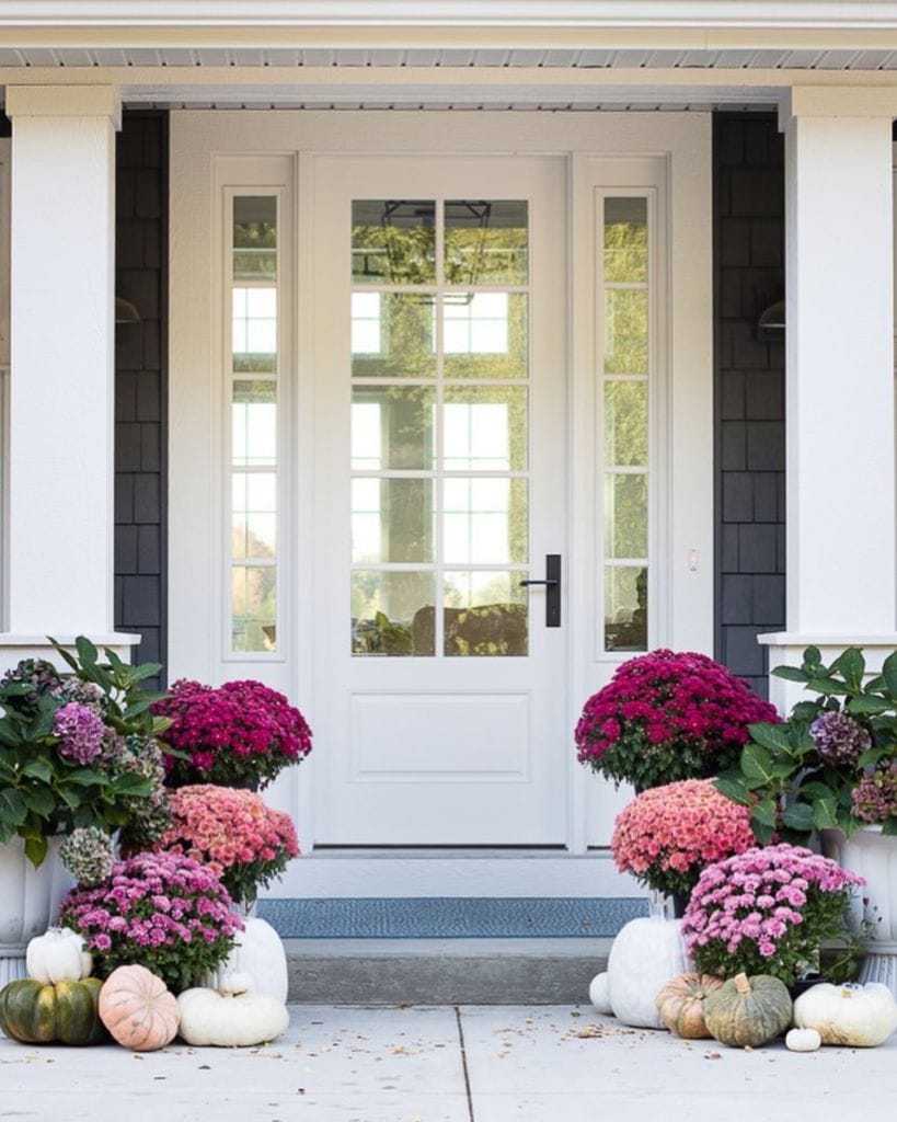Simple Pink Fall Porch Decor Inspiration 