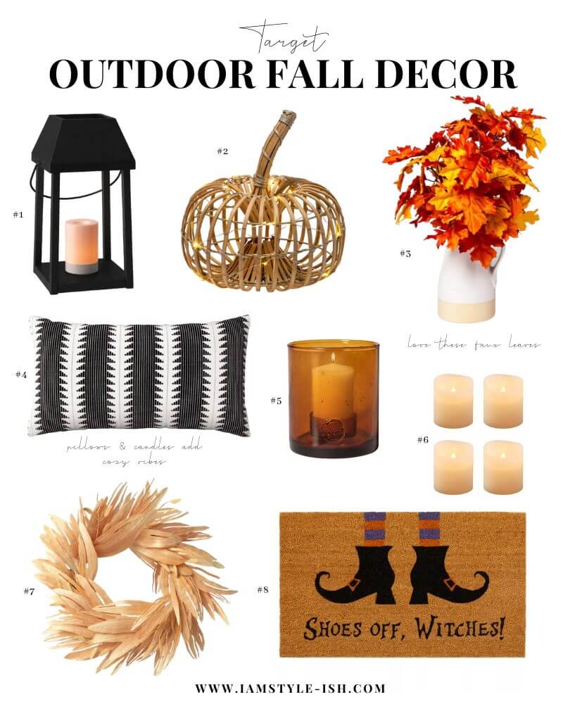 Affordable outdoor fall home decor for your front porch from Target