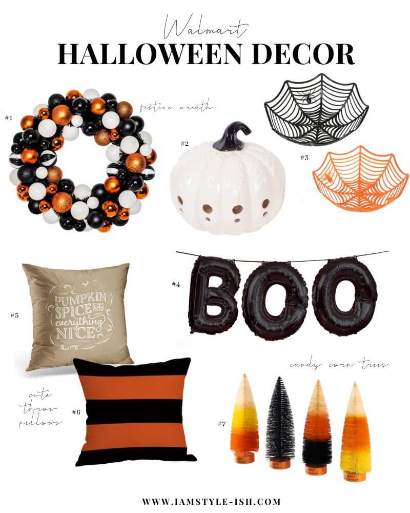 Halloween decor from Walmart that is cute and affordable