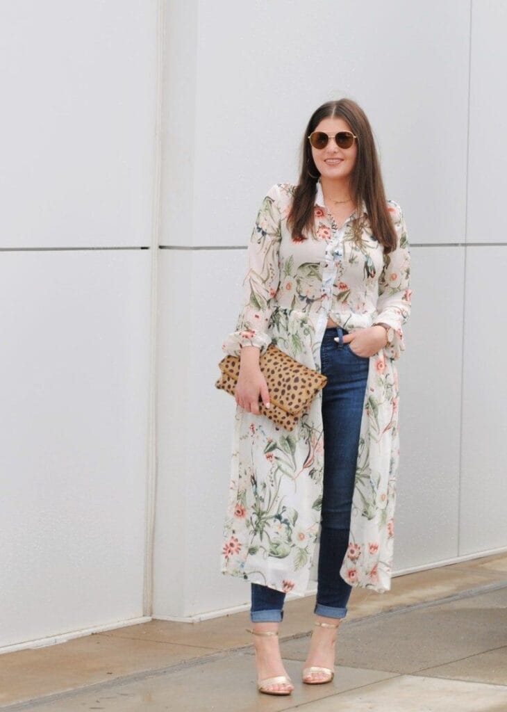 STYLING DRESSES OVER JEANS