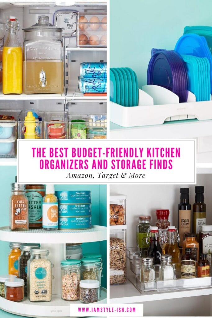 EASY & BUDGET-FRIENDLY KITCHEN ORGANIZERS AND STORAGE FINDS