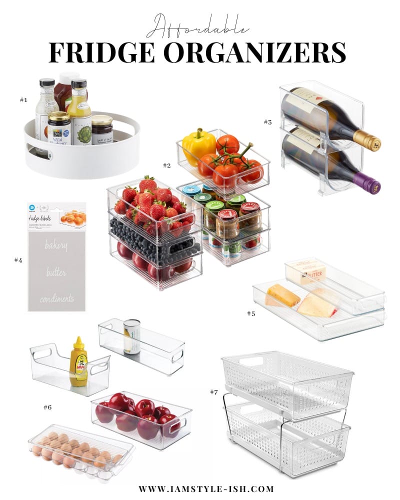 affordable fridge organizers and containers