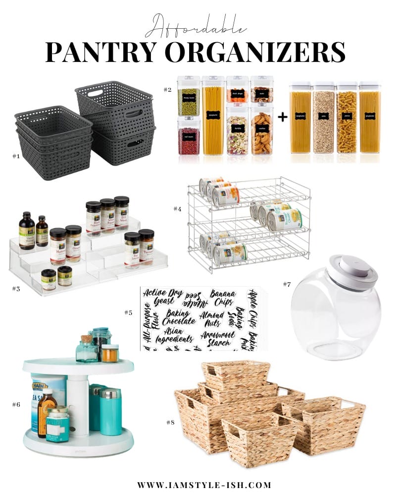 affordable pantry organizers and canisters