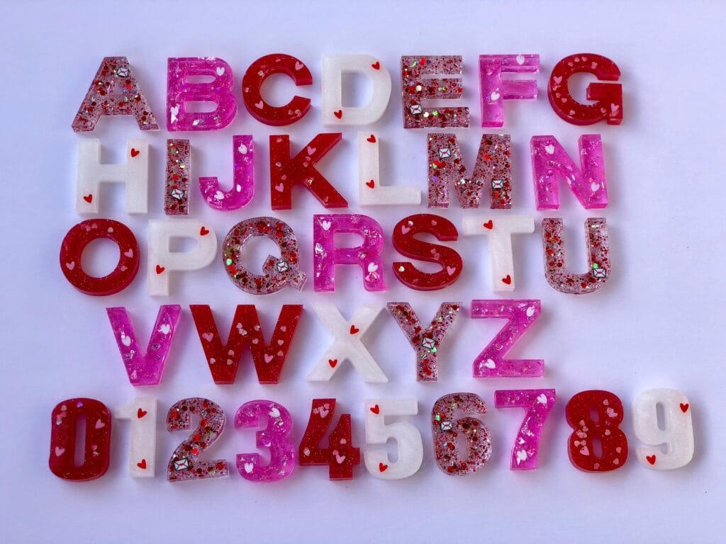 Resin Alphabet Set for toddlers