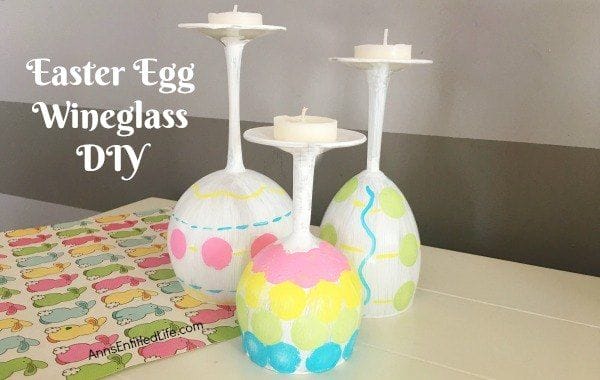 Easter egg wine glass DIY
