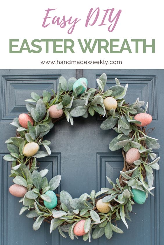 Easy DIY Easter Wreath