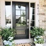 Cute layered front door mat ideas for Spring