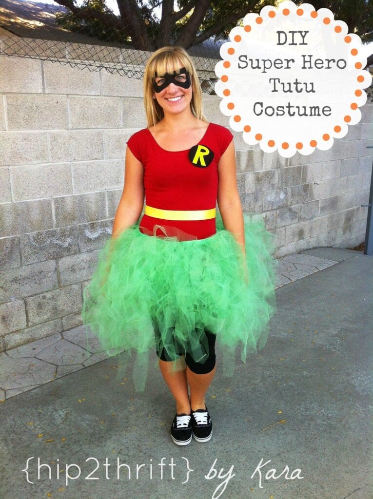 DIY Robin Costume, DIY superhero costumes