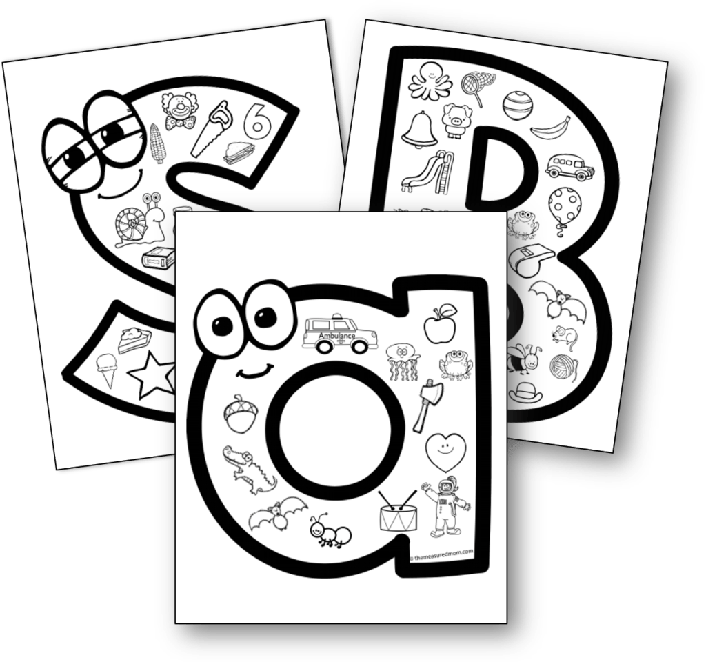 LETTER SOUNDS COLORING PAGES free