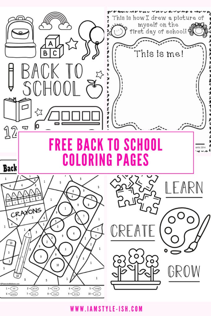 the ultimate roundup of free back to school coloring pages