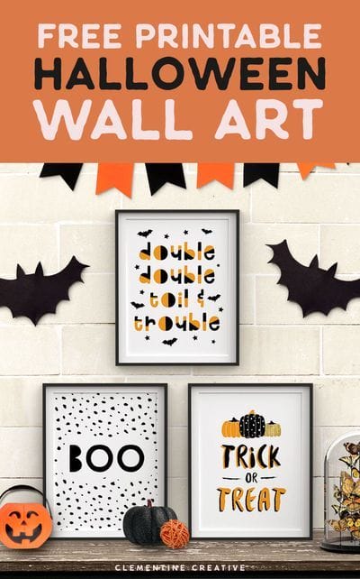 Free Printable Halloween Wall Art