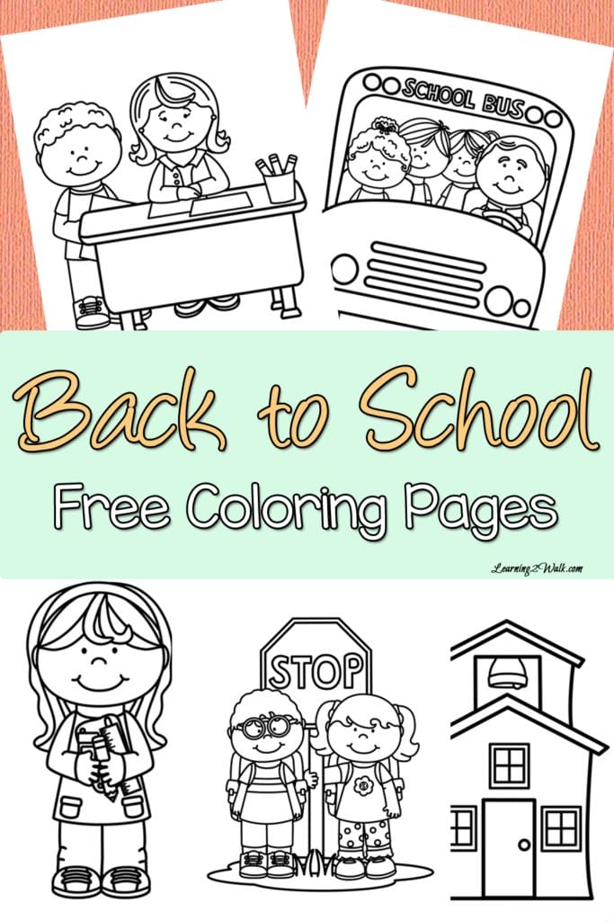 BACK TO SCHOOL COLORING PAGES