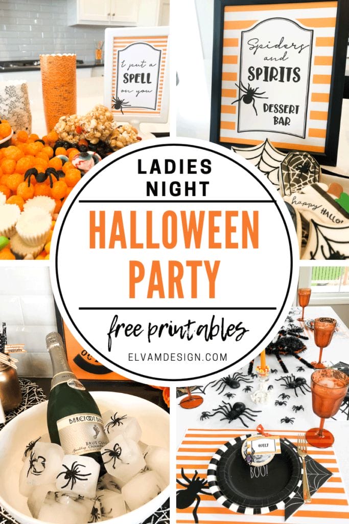 Ladies Night Halloween Party Printables