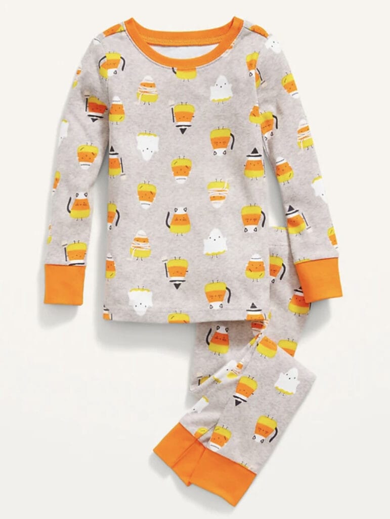 Candy Corn Halloween Pajama Set for Toddler & Baby