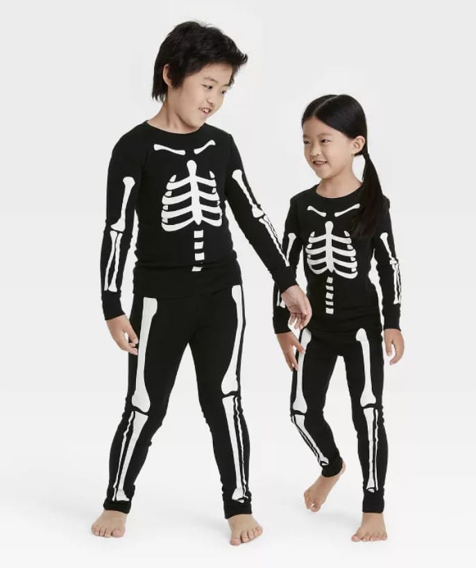 Halloween Skeleton Matching Family Pajama Set