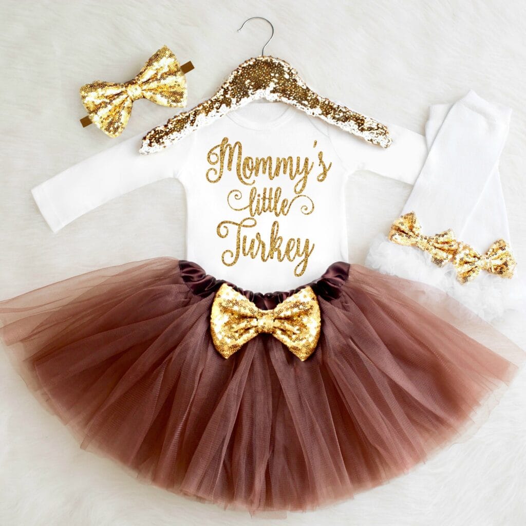 mommy's little turkey tutu outfit